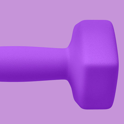 2 x 4kg Hexagonal Dumbbells Weights Set with Non-Slip Grip for Home Gym Workout in Purple by SPORTNOW-5